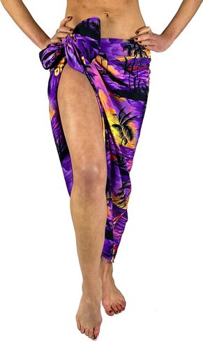 King Kameha Hawaiian Sarong Pareo Beach Wrap for Women غير تقليدي بيكيني غير تقليدي. in Saudi Arabia