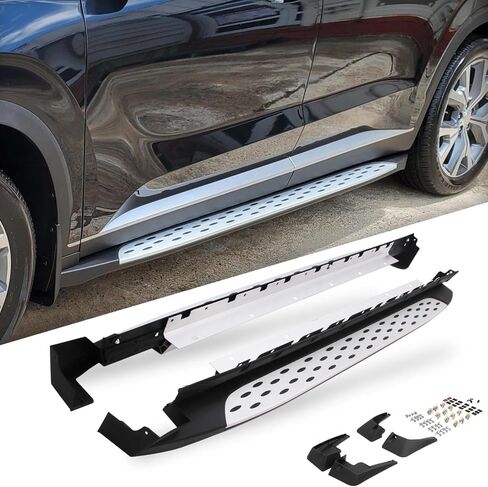 Heavy Duty 500LBS Side Steps fit for Hyundai Santa Fe 2019-2023 Running Boards Nerf Bars Accessories in Kuwait