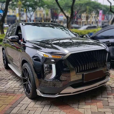 Heavy Duty 500LBS Side Steps fit for Hyundai Santa Fe 2019-2023 Running Boards Nerf Bars Accessories in Kuwait