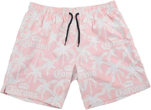 Corona Color-Changing Palm Trees & Logo Men's Pink Boardshorts in Saudi Arabia