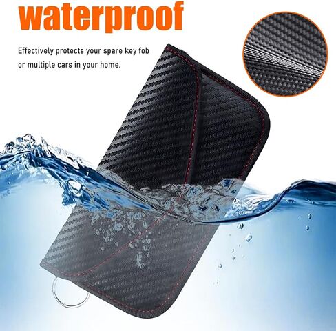 Faraday Pouch for Car Keys, Signal Blocking RFID Faraday Bag Cage, Anti-Theft Key Fob Pouch Protector (Medium) in Saudi Arabia