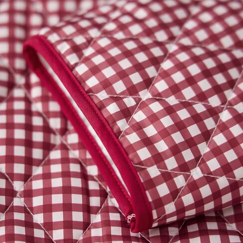 SOLILOQUY Women's Cropped Quilted Jacket Long Sleeve Zip Up Gingham Printed LightWeight Puffer Coat Cardigan in Kuwait