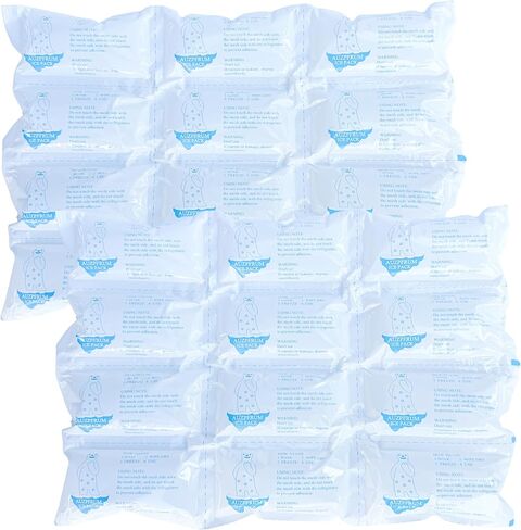 Dry Ice Packs for Shipping Frozen Food & Perishables - 2 Sheets(12 Pack Large Ice Cells per Sheet) | Long-Lasting Cold Reusable Freezer Packs for Coolers, Lunch Bags & Insulated Boxes in Saudi Arabia