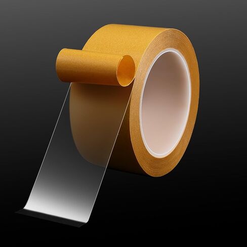 Double Sided Tape Transparent Heavy Duty 2 Inch x 82 Feet Super Thin Two Sided Clear Sticky Tape for Arts & Crafts, Photos, Scrapbook, Woodworking,Carpet Residue Free, Heat Resistant in Saudi Arabia