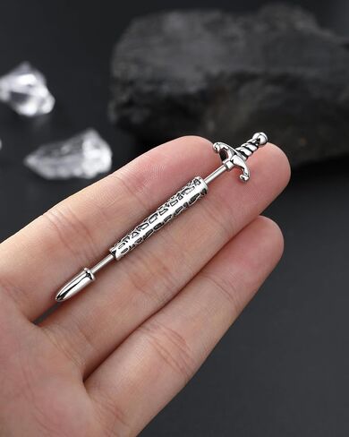 Jewseen 14G Industrial Ring Longsword Industrial Barbell 316L Surgical Steel Industrial Piercing Jewelry Cartilage Earring Body Piercing Jewelry for Women Men in Saudi Arabia