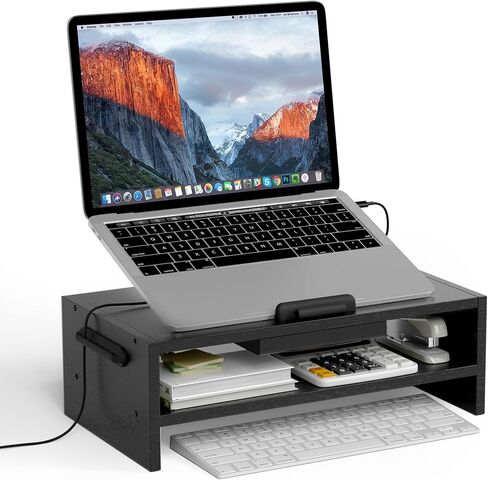 Laptop Stand,Dinosaur Bamboo Laptop Riser,Ergonomic Computer Stand, Riser Holder Notebook Stand Compatible with All MacBook/Surface/Samsung/HP/Dell/Chrome Book,Dinosaur in Saudi Arabia