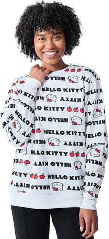 BioWorld Hello Kitty كرر النص نساء أبيض طاقم الرقبة in Saudi Arabia