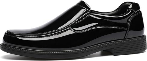DECARSDZ Mens Faux Patent Leather Tuxedo Classic Formal Loafers Dress Shoes in Saudi Arabia