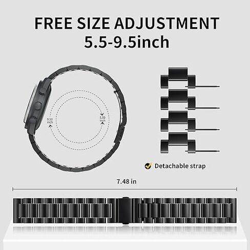 Stainless Steel Watch Bands for Moonswatch,Metal Watch Strap Compatible with Omega X Swatch Moonswatch Speedmaster Watch,Quickly Release Swatch Omega Replacement Band -20mm in Saudi Arabia