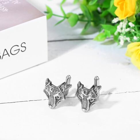 Oidea Viking Cufflinks for Men: Norse Vinking Viking Odin Compass Runes Cufflinks Stains Stains Tuxedo Hirt Hights Cuff Hight for For For For For For For For For Bofle and Bon in Kuwait