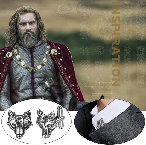 Oidea Viking Cufflinks for Men: Norse Vinking Viking Odin Compass Runes Cufflinks Stains Stains Tuxedo Hirt Hights Cuff Hight for For For For For For For For For Bofle and Bon in Kuwait