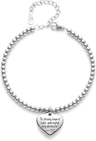 VIMIEW Heart Beads Womens Inspired Bracelets Adjustable Taylor Quotes Bracelets Friendship & Family Jewelry Birthday Valentines Gifts for Women Daughter Sister Bestfriend. in Saudi Arabia