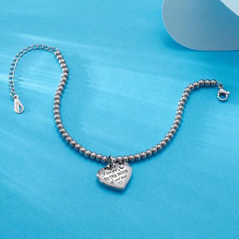 VIMIEW Heart Beads Womens Inspired Bracelets Adjustable Taylor Quotes Bracelets Friendship & Family Jewelry Birthday Valentines Gifts for Women Daughter Sister Bestfriend. in Saudi Arabia