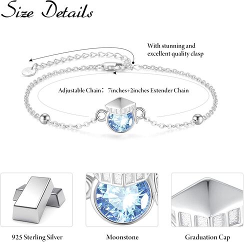 Palpitate Graduation Gifts for Her 2025 Graduation Bracelet Birthday Graduate Jewelry Gifts for Women in Kuwait