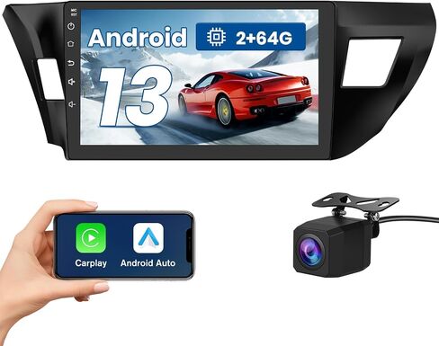Car Radio Stereo Android 13 for Toyota Corolla 2014 2015 2016 with CarPlay Android Auto in Saudi Arabia