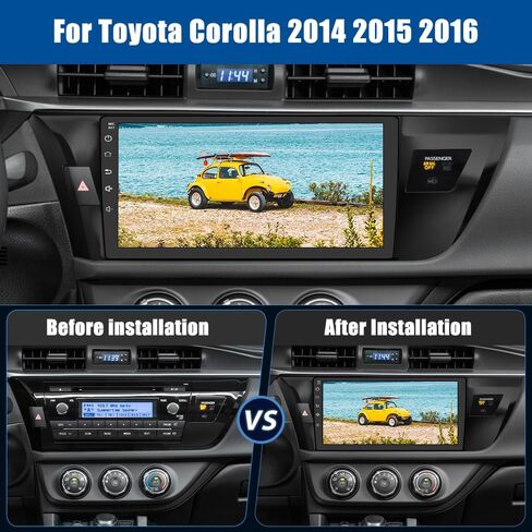 Car Radio Stereo Android 13 for Toyota Corolla 2014 2015 2016 with CarPlay Android Auto in Saudi Arabia