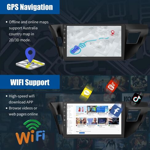 Car Radio Stereo Android 13 for Toyota Corolla 2014 2015 2016 with CarPlay Android Auto in Saudi Arabia