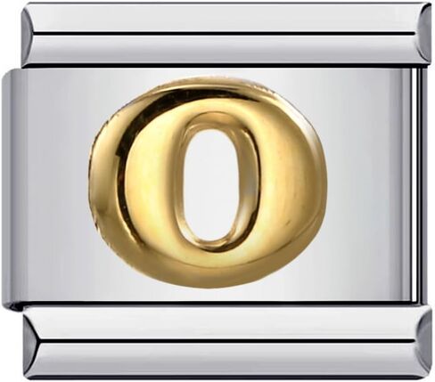 Italian Charms Bracelet Stainless Steel Link Handmade DIY Module Gifts for Women Men Gold Plated 26 Letters Jewelry in Saudi Arabia