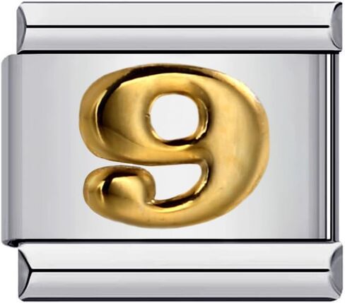 Italian Charms Bracelet Stainless Steel Link Handmade DIY Module Gifts for Women Men Gold Plated 26 Letters Jewelry in Saudi Arabia