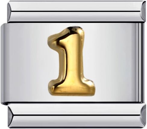 Italian Charms Bracelet Stainless Steel Link Handmade DIY Module Gifts for Women Men Gold Plated 26 Letters Jewelry in Saudi Arabia