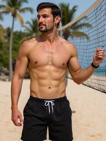Men's Swim Trunks 5" Quick Dry Bathing Suit Mens Sports Beach Shorts with Mesh Lining in Saudi Arabia