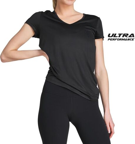 تشييرات Activewear للسيدات ، 3 حزمة للسيدات الرياضية القصيرة القصيرة ، قمم تجارب جافة قميص الصالة الرياضية وليوغا المحملات للنساء in Kuwait