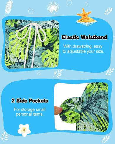 Youth Boys Swim Trunks with Compression Liner Boy Bathing Suit Quick Dry Swimsuit Kids Teen Swimming Shorts Swimwear in Saudi Arabia