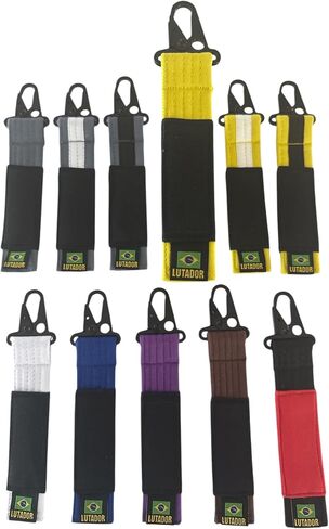 Jiu Jitsu Keychain Mini Belt Gift Martial Arts Brazilian Jiu-Jitsu Adults & Kids Ranking Belt in Saudi Arabia