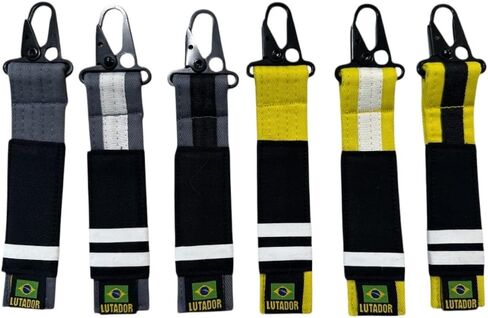 Jiu Jitsu Keychain Mini Belt Gift Martial Arts Brazilian Jiu-Jitsu Adults & Kids Ranking Belt in Saudi Arabia