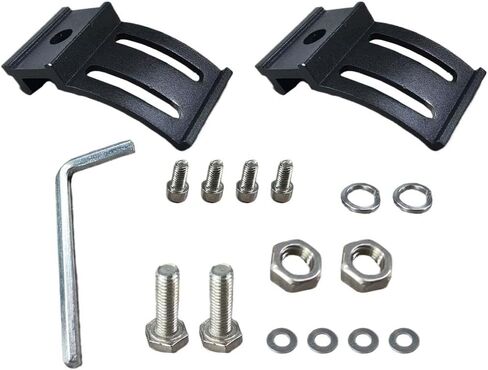 13PCS LED Light Bar Base Mounting Bracket, 360° Rotation Car Light Bar Mounts Brackets Kit, Side Mounting Bracket with Rubber Pad, Suitable for Straight or Curved LED Light Bars(13 Side) in Saudi Arabia