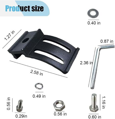 13PCS LED Light Bar Base Mounting Bracket, 360° Rotation Car Light Bar Mounts Brackets Kit, Side Mounting Bracket with Rubber Pad, Suitable for Straight or Curved LED Light Bars(13 Side) in Saudi Arabia