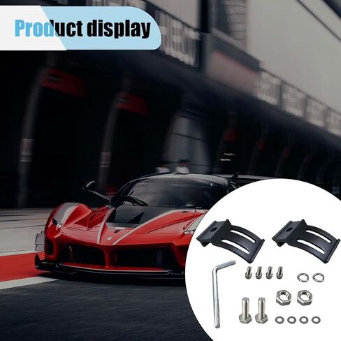13PCS LED Light Bar Base Mounting Bracket, 360° Rotation Car Light Bar Mounts Brackets Kit, Side Mounting Bracket with Rubber Pad, Suitable for Straight or Curved LED Light Bars(13 Side) in Saudi Arabia