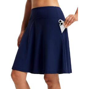 Fitst4 Sports Women 20 '' Swim Swiker Skirt Skort Quick Dry Swimsuit Bikini Bikini مع جيوب in Kuwait