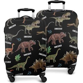 Dinosaur Suitcase Cover for Dinosaur Lover,Suitcase Protector Elastic Luggage Cover Anti-scratch (Medium (22-24in))