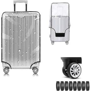 yotako clear PVC Cover Cover Wosterors 30 inctive versage forcase forcase for hearced ، cover waggage leghes ، stortor stortor for forccase 8pcs jotage jote spartment cover