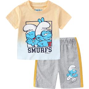 THE SMURFS Boys 2-Piece Short Sleeve T-Shirt and Shorts Set for Toddlers