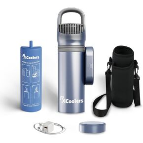 MAX Auto Shut off Medicine Travel Cooler Tsa Approved Insulin Cooler (1–7 Medication Pens) 2N1 USB + BIOGEL Portable Medical Bag diabetes epipen travel case