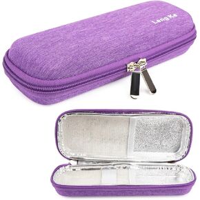 YOUSHARES Insulin Cooler Travel Case - Small Handy Medication Diabetic Insulated Organizer Portable Cooling Bag for Insulin Pen and Diabetic Supplies (Black)