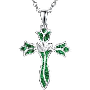 قوارب Dreamboat Cross Netlace for Womens Sterling Silver Cross Cross Pendant Christian Necklace Homports Faith Dentical Jewelry