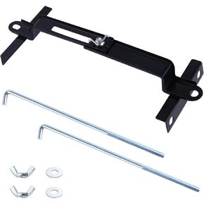Adjustable Battery Hold Down for Tray, Universal Battery Mounting Bracket. Adjustable Crossbar with High-Strength J Bolt, Rust-Resistant Tie Down Holder for Cars SUVs (25.5cm/10inches Bolts)