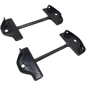 2Pcs 10561 Battery Hold Down Bracket For Dodge Ram 1500 Pickup 1997-2002, For Dodge Ram 2500 Pickup 1997-2002, For Dodge Ram 3500 Pickup 1997-2002 with Black