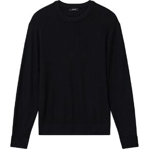 Theory Men's Riland Crewneck Grid in Light Bilen