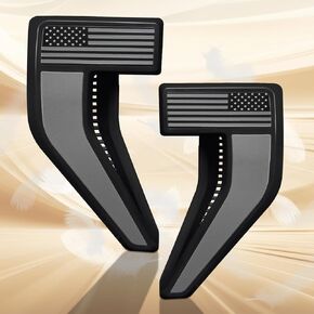 شارات Fender لـ F150 2021 2022 2023 2024 2025 Fender Vent Covers Emblem Black Flag Badge for 2024 F150 Accessories 2025