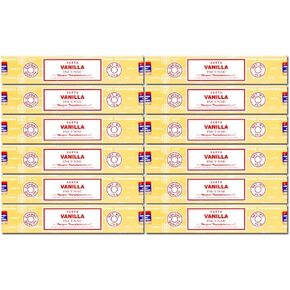 Satya Nag Champa Vanilla Incense Sticks, 12packs x 15grams