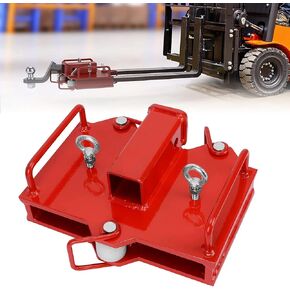 YITAMOTOR 2" Inch Clamp On Bucket Hitch, Trailer Hitch Receiver Ball Mount Tractor Adapter Compatible with Kubota Deere Bobcat Bucket