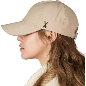VARZAR【Official Store Silver Stud Over fit Ball Cap / 3colors Unisex Deeper Small face Effect UV Protection hat
