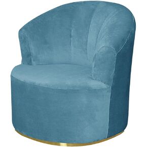 Velvet Single Sofa Cover Swivel Barrel Chair Cover Modern Accent Chair Slipcovers Barrel Armchairs Sofa Cover Protector for Home Decor Living Room in Kuwait