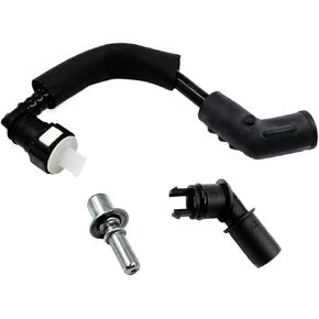 PCV Valve Tube Hose & Fitting Adapter Connector Fit for GMC Acadia/Buick Enclave/Chevrolet Traverse 2009-2011, Fit for Saturn Outlook 2009-2010 - OE Replacements 12614338 12630279 12583384 12578316