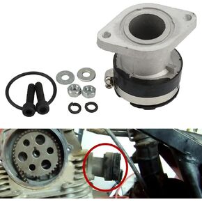 Carburetor Intake Boot Replacement Parts for Yamaha Bear Tracker 250 YFM250 1999-2004, ATV Carb Intake Manifold Boot Joint Replace# 4XE-13586-00-00