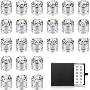 24pcs Veil Weights Wedding Magnetic Diamonds, Bridal Veil Weights Rhinestone Veil Weights Hijab Magnets for Women Girls Clothes Scarves Wedding Dress Accessories